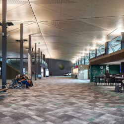 Airport terminal interior space