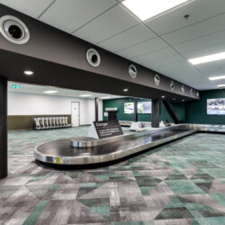 Baggage claim at Hamilton Airport