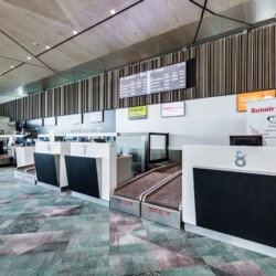 Airport check-in area, Hamilton Airport