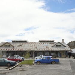 Aged industrial one-storey building